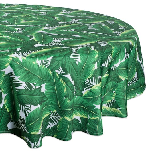 DII® 60" Round Banana Leaf Outdoor Tablecloth